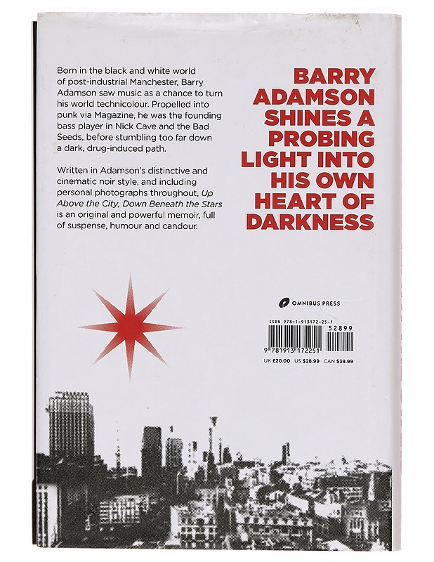 Up above the city, down beneath the stars : Magazine, the Bad Seeds, into the underworld and beyond - Barry Adamson - Musiikki- ja elokuvakirjat - 10105300523 - 1