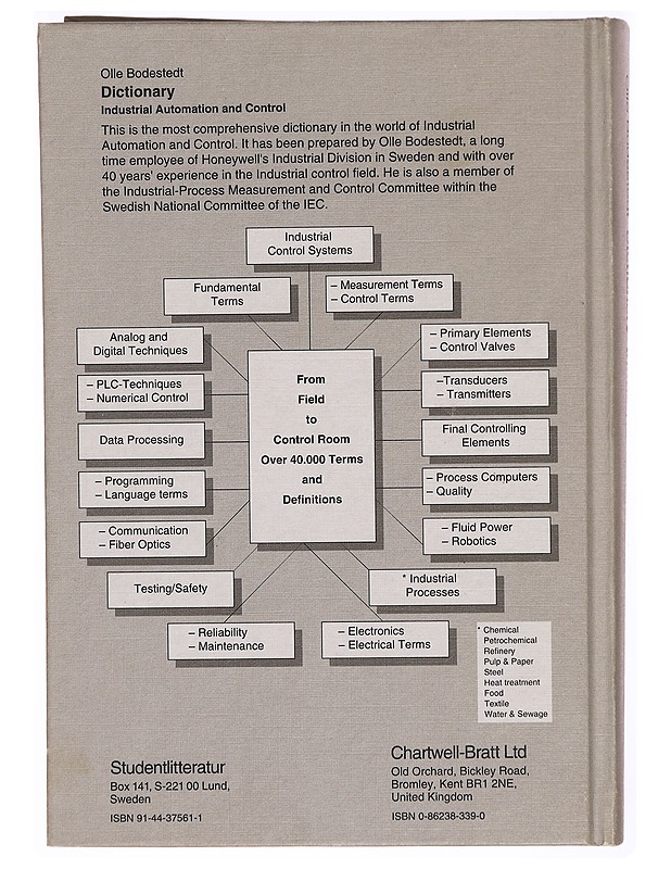 Dictionary : Industrial automation and control - Olle Bodestedt - Tietokirjat ja oppaat - 10105300575 - 1