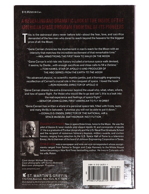 The last man on the moon - Eugene Cernan - Elämäkerrat ja muistelmat - 10105300826 - 1