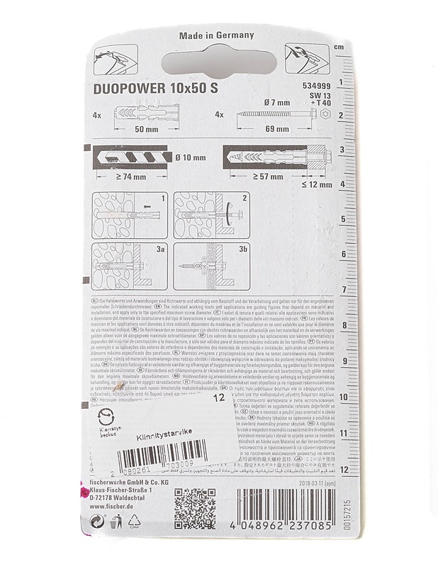 FISCHER DUOPOWER yleistulppa - Rakennustarvikkeet - 10105300840 - 1