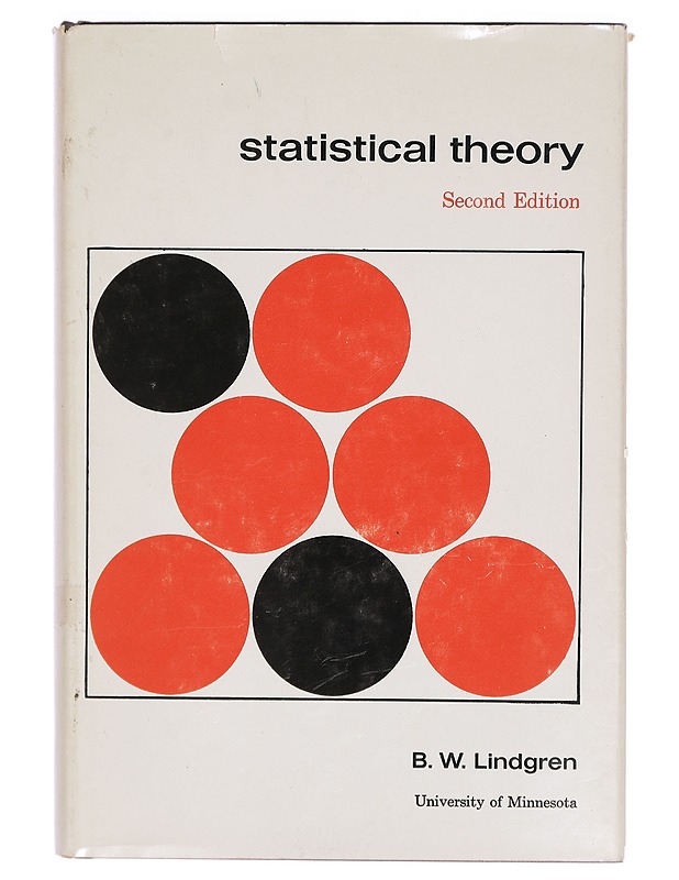 Statistical theory - B. W. Lindgren - Tietokirjat ja oppaat - 10105301570 - 0