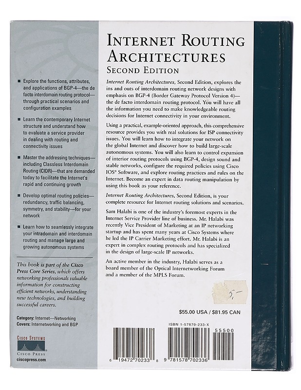 Internet routing architectures - Halabi, Sam - Tietokirjat ja oppaat - 10105302162 - 1