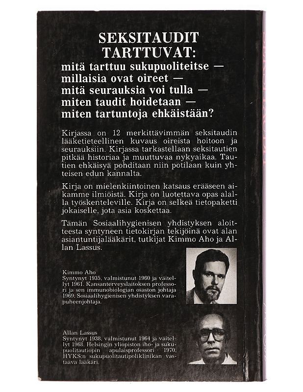 Seksitaudit - Kimmo Aho ja Allan Lassus - Romaanit ja novellit - 10105302663 - 1