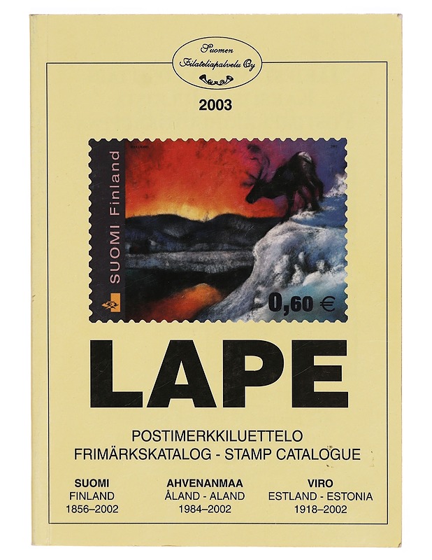 LAPE Postimerkkiluettelo Suomi-Finland 1856-2002 - Tietokirjat ja oppaat - 10105302963 - 0