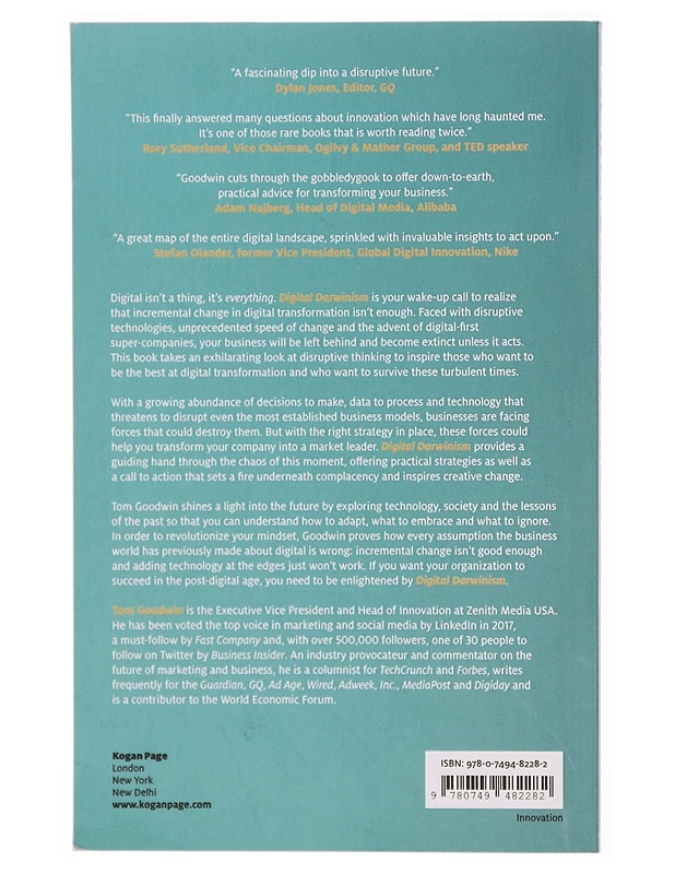 Digital Darwinism : survival of the fittest in the age of business disruption - Tom Goodwin - Tietokirjat ja oppaat - 10105302996 - 1