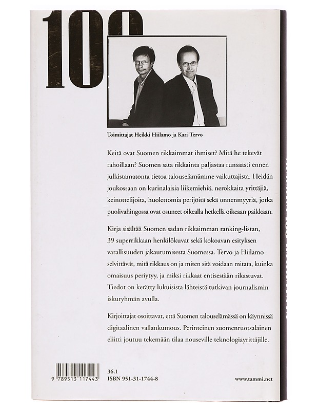 Suomen sata rikkainta - Tervo, Kari - Tietokirjat - 10105303442 - 1