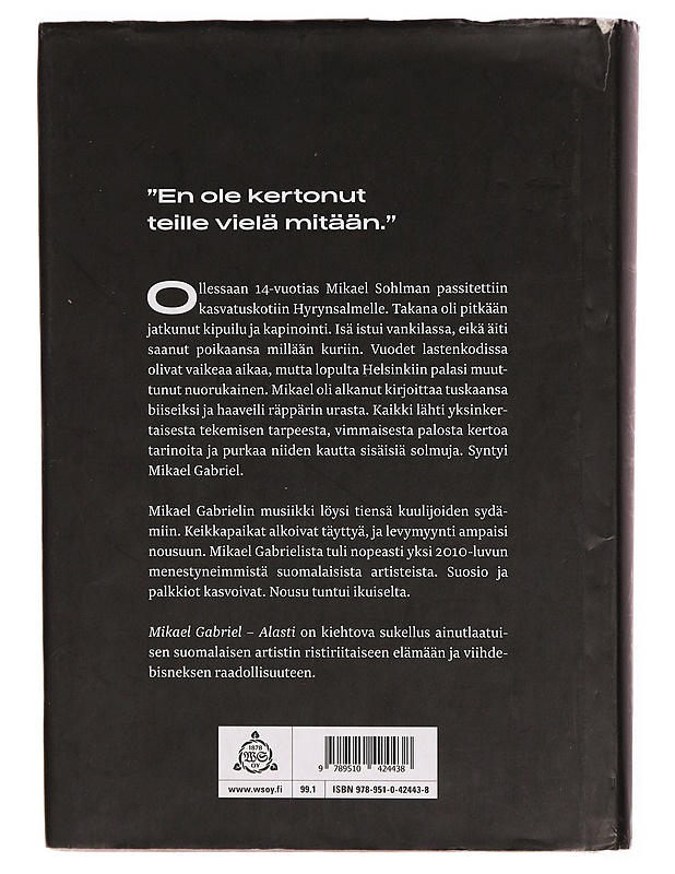 Mikael Gabriel : alasti - Vanha-Majamaa, Anton - Musiikki- ja elokuvakirjat - 10105303787 - 1