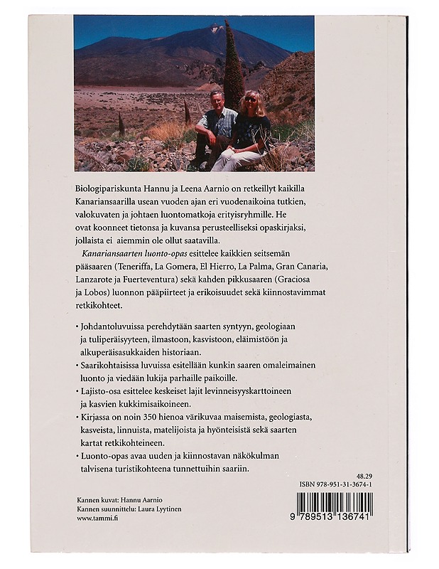 Kanariansaarten luonto-opas - Aarnio, Hannu - Tietokirjat ja oppaat - 10105304209 - 1