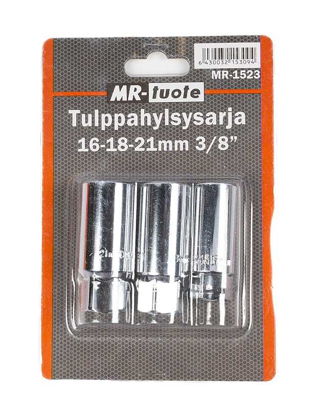 MR-TUOTE tulppahylsysarja 16-18-21 mm 3/8" - Muut urheiluvälineet ja vapaa-aika - 10105304357 - 0