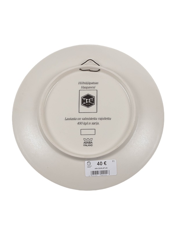 ARABIA Hiihtäjäpatsas Haapavesi, seinälautanen - Designsuosikit - 10105305062 - 1