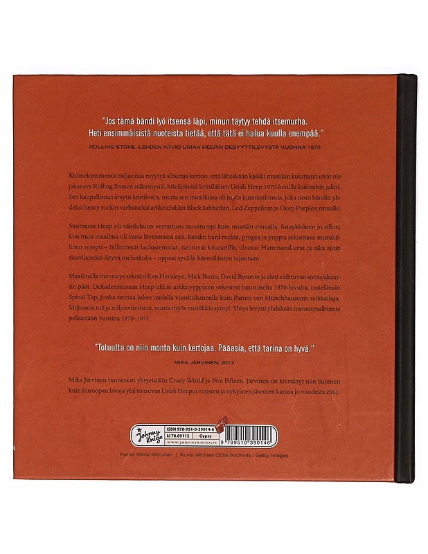 Uriah Heep : easy livin' : Ken Hensleyn vuodet 1970-1980 - Mikä Järvinen - Elämäkerrat ja muistelmat - 10105305156 - 1