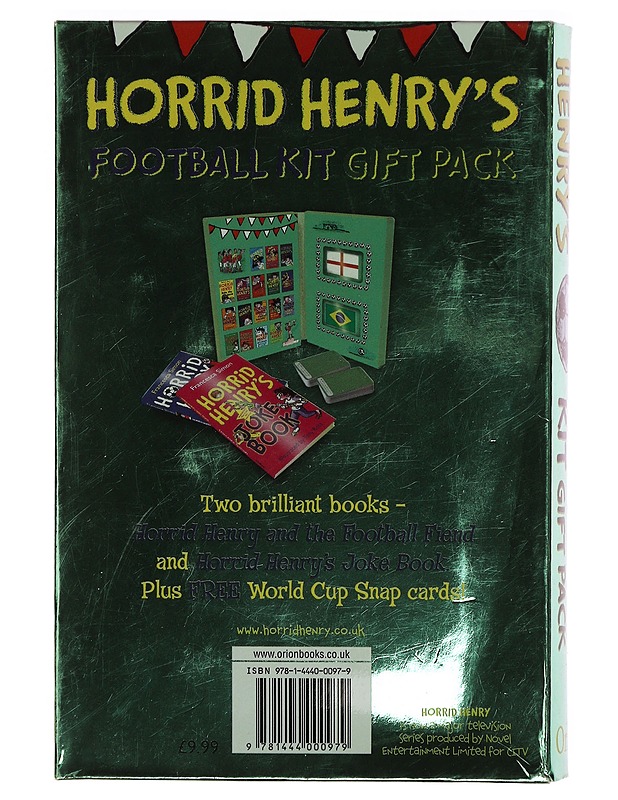 HORRID HENRY'S Football Kit Gift Pack 2 Books & Cards Soccer -  Francesca Simon - Lastenkirjat - 10105306279 - 1