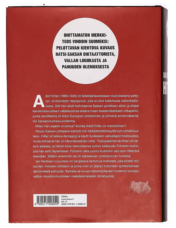 Hitler - Kershaw, Ian - Elämäkerrat ja muistelmat - 10105306507 - 1