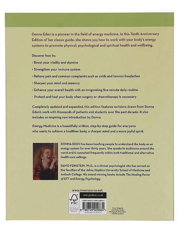 Energy medicine : balancing your body's energy for optimal health, joy and vitality - Donna Eden - Tietokirjat ja oppaat - 10105306732 - 1