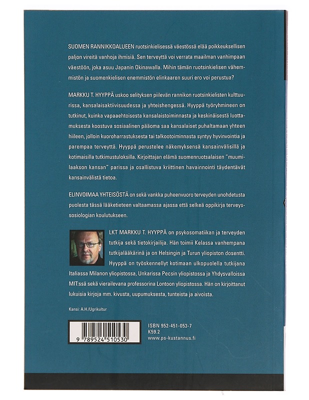 Elinvoimaa yhteisöstä : sosiaalinen pääoma ja terveys - Markku T. Hyyppä - Tietokirjat ja oppaat - 10105306829 - 1