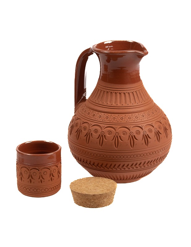 Kannu ja mukit, 5 kpl - Tarjoiluastiat - 10105307001 - 1
