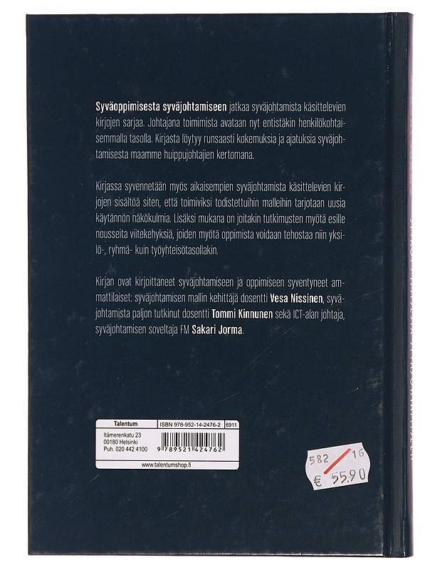 Syväoppimisesta syväjohtamiseen - Nissinen, Vesa - Tietokirjat ja oppaat - 10105307327 - 1