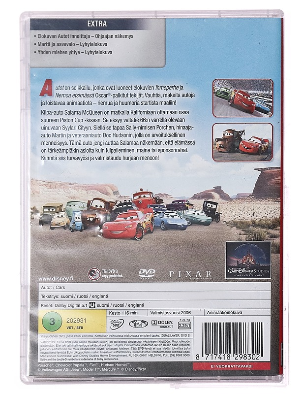 Autot - DVD - DVD-elokuvat - 10105307560 - 1