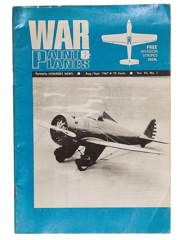 Warpaint & Planes Aug./Sept. 1967 Vol. VII, No. 1 - Lehdet - 10105307865 - 0