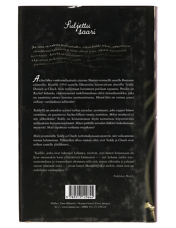 Suljettu saari - Dennis Lehane - Romaanit ja novellit - 10105307875 - 1