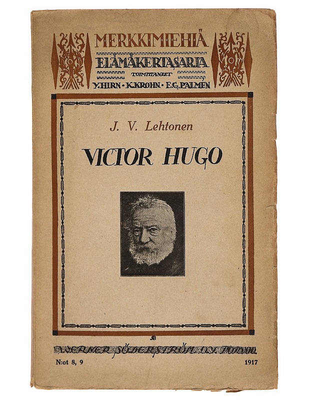 Victor Hugo - J. V. Lehtonen - Elämäkerrat ja muistelmat - 10105307924 - 0