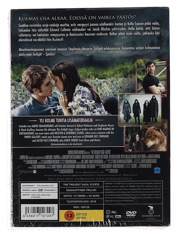 Twilight : Epäilys - DVD - DVD-elokuvat - 10105308472 - 1