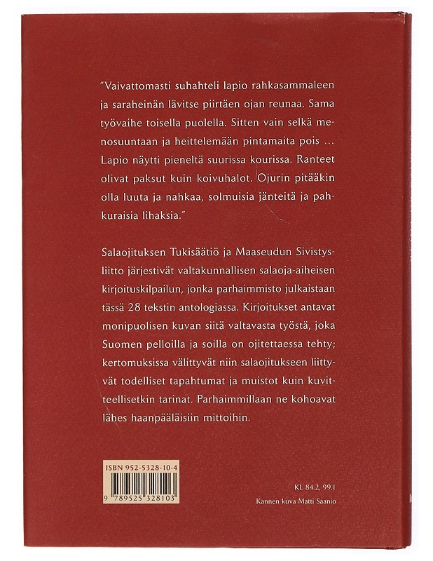 Ojamies ja lapio : salaojat ja muut ojat - kirjoituskilpailun antologia - Tuuri, Antti - Elämäkerrat ja muistelmat - 10105308481 - 1
