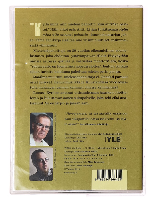 Mielensäpahoittaja - äänikirja - CD-levyt - 10105308673 - 1