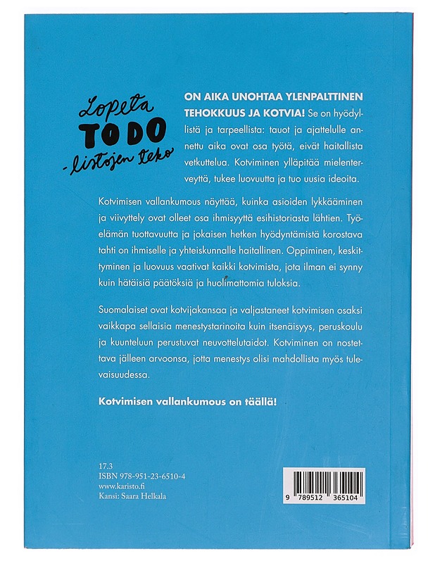 Kotvimisen vallankumous - Kangasvuo, Jenny - Tietokirjat ja oppaat - 10105308856 - 1