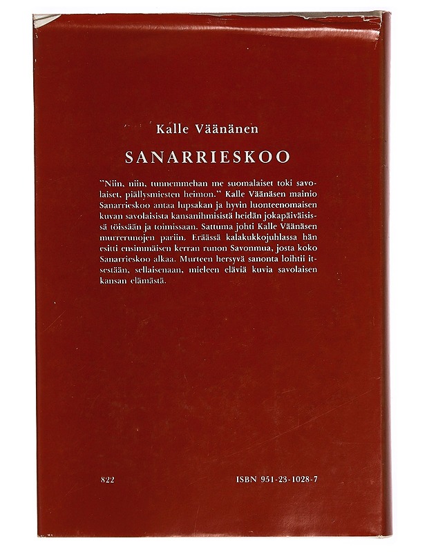 Sanarrieskoo : kootut murrerunot - Harrastekirjat - 10105309350 - 1