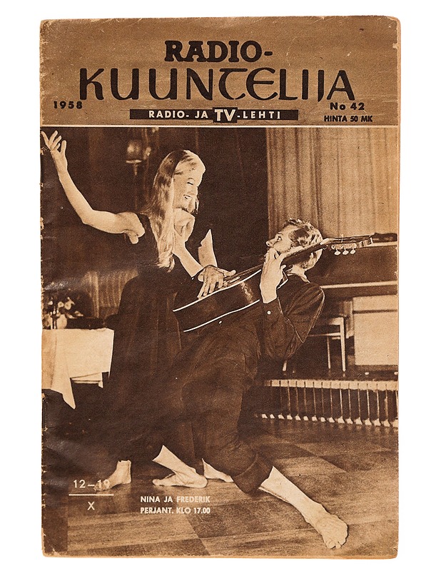 Radiokuuntelija - Radio- ja TV-lehti, No 42 / 1958 - Lehdet - 10105309357 - 0