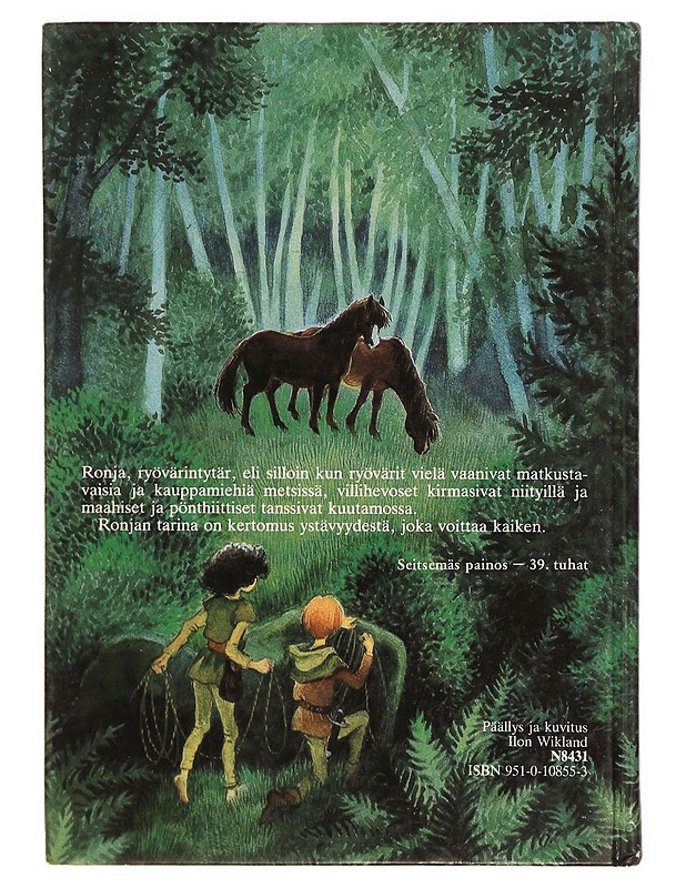 Ronja, ryövärintytär - Astrid Lindgren - Lastenkirjat - 10105309711 - 1