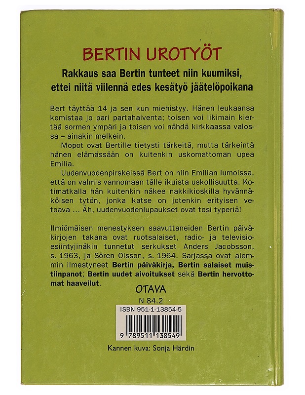 Bertin urotyöt - Jacobsson, Anders - Nuorten kirjat - 10105309958 - 1