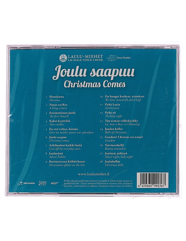 Laulu-Miehet - Joulu saapuu Christmas Comes - CD - CD-levyt - 10105310620 - 1