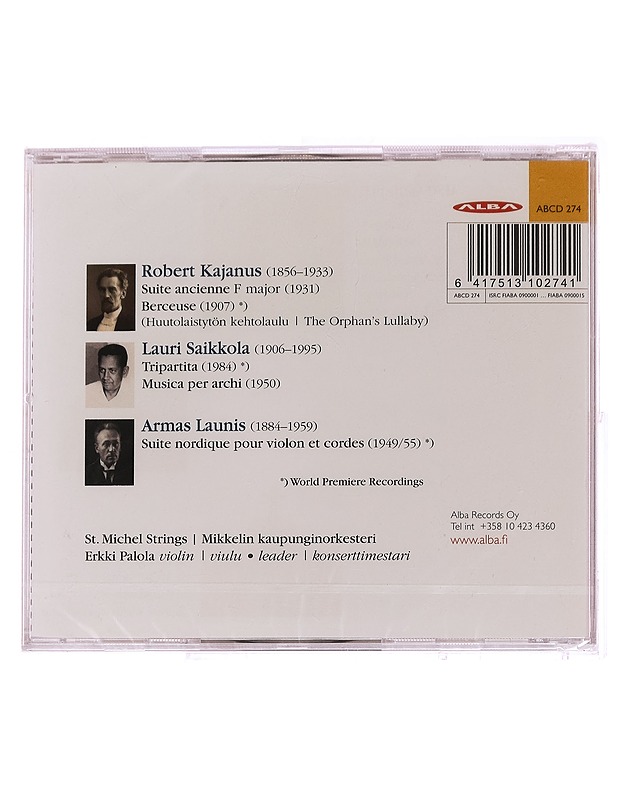 Kajanus, Saikola, Launis - Musica fennica st. michel strings erkki palola - CD - CD-levyt - 10105310627 - 1