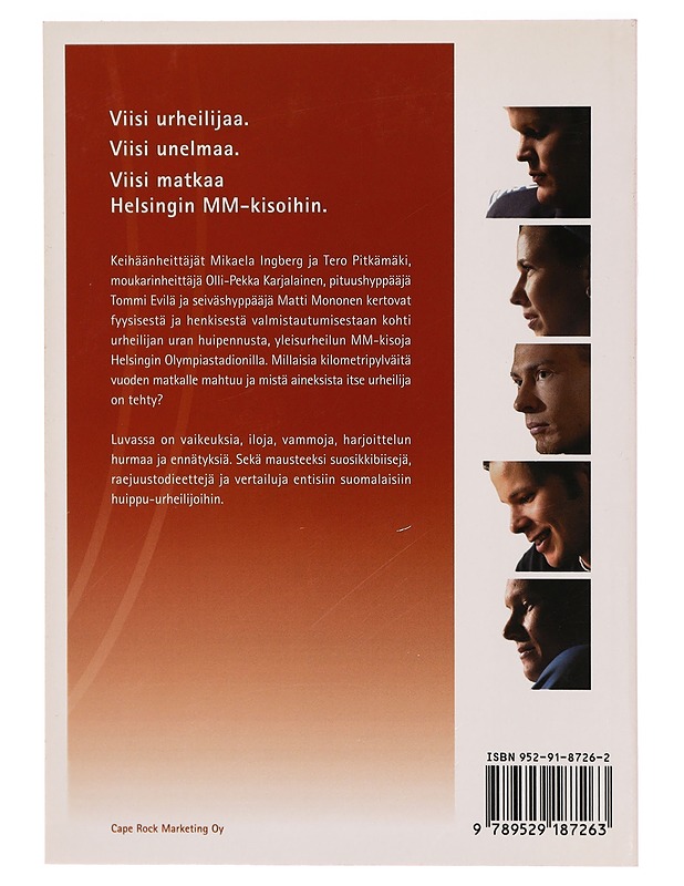 Viiden tähden kisat : Olli-Pekka Karjalainen, Mikaela Ingberg, Tommi Evilä, Tero Pitkämäki, Matti Mononen - Kukkola, Liisa - Tietokirjat ja oppaat - 10105310930 - 1
