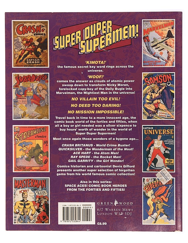 Super Duper Supermen! : Comic Book Heroes from the Forties and Fifties : a Denis Gifford collection - Gifford, Denis - Sarjakuvat - 10105310970 - 1