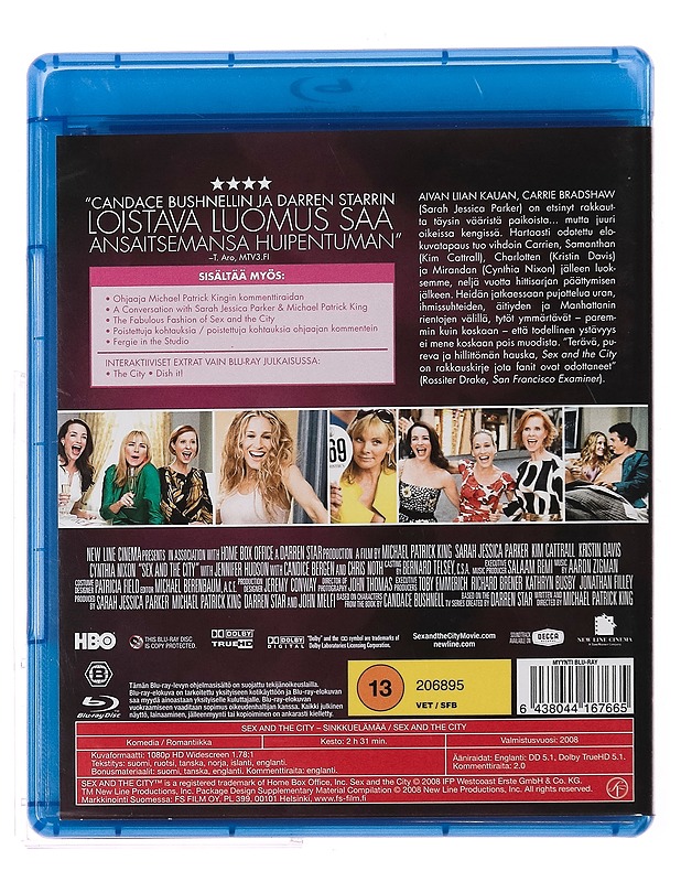 Sex and the City: Sinkkuelämää - Extended Cut - Blu-ray - Blu-ray-levyt - 10105311458 - 1