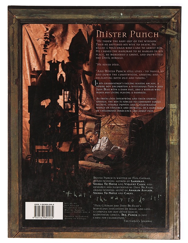 The tragical comedy or comical tragedy of mr. Punch - Gaiman, Neil - Sarjakuvat - 10105311692 - 1