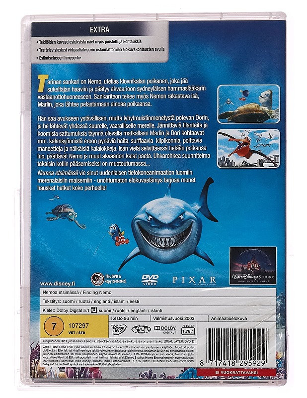 Disney Nemoa etsimässä - DVD - DVD-elokuvat - 10105311845 - 1
