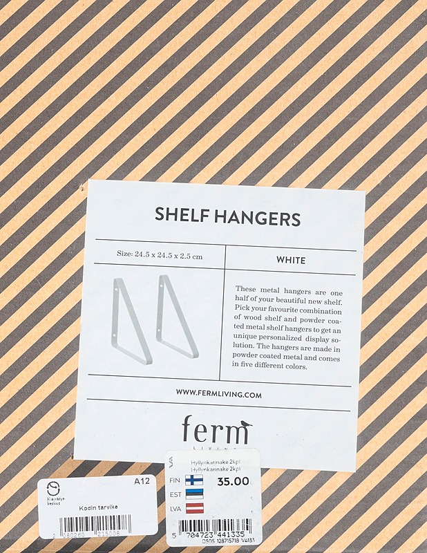 FERM LIVING Shelf hylynkaannattimet 2kpl - Muut urheiluvälineet ja vapaa-aika - 10105312184 - 0