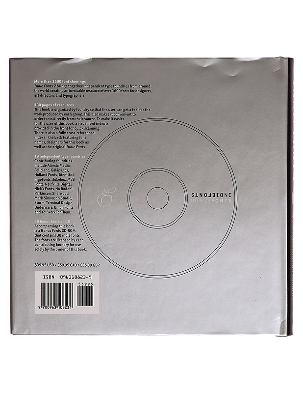 Indie Fonts 2 by Richard Kegler - Harrastekirjat - 10105312659 - 1