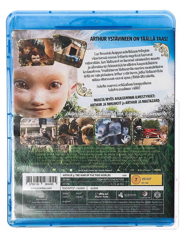Arthur 3 ja kaksi maailmaa - Blu-ray - Blu-ray-levyt - 10105312721 - 1