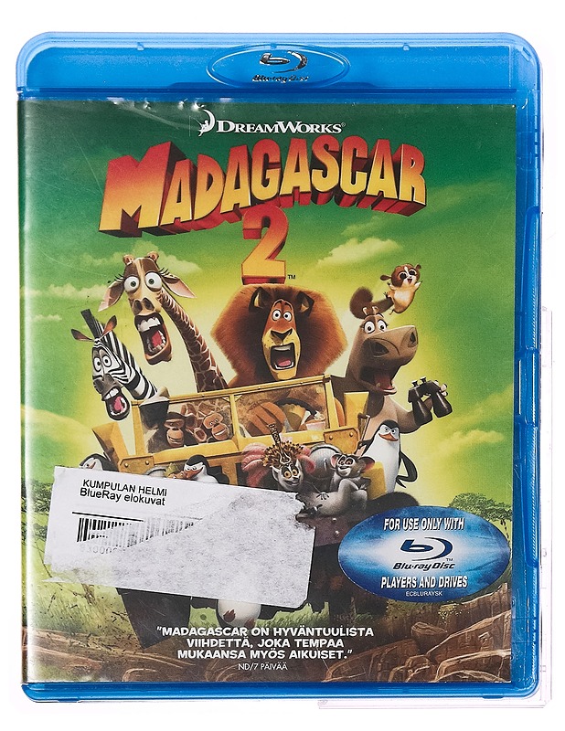 Madagascar 2 - Blu-ray - Blu-ray-levyt - 10105312749 - 0