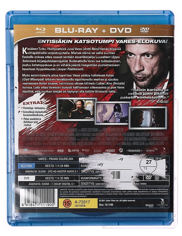 Vares : Pahan suudelma - Blu-ray + DVD - DVD-elokuvat - 10105312952 - 1