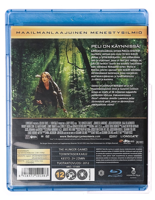 Nälkäpeli - Blu-Ray - Blu-ray-levyt - 10105313378 - 1
