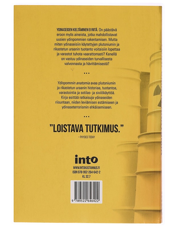 Ydinpommin anatomia : loppu plutoniumin ja rikastetun uraanin tuotannolle - Feiveson, Harold A. - Tietokirjat ja oppaat - 10105313380 - 1