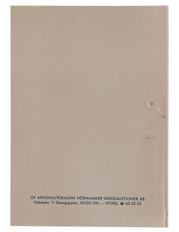 Arvohuutokaupat Hörhammer 12.11.1988 - Tietokirjat ja oppaat - 10105313521 - 1