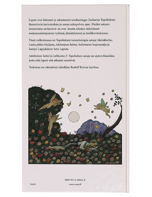 Adalminan helmi ja valikoima Z. Topeliuksen satuja - Zacharias Topelius - Lastenkirjat - 10105314127 - 1