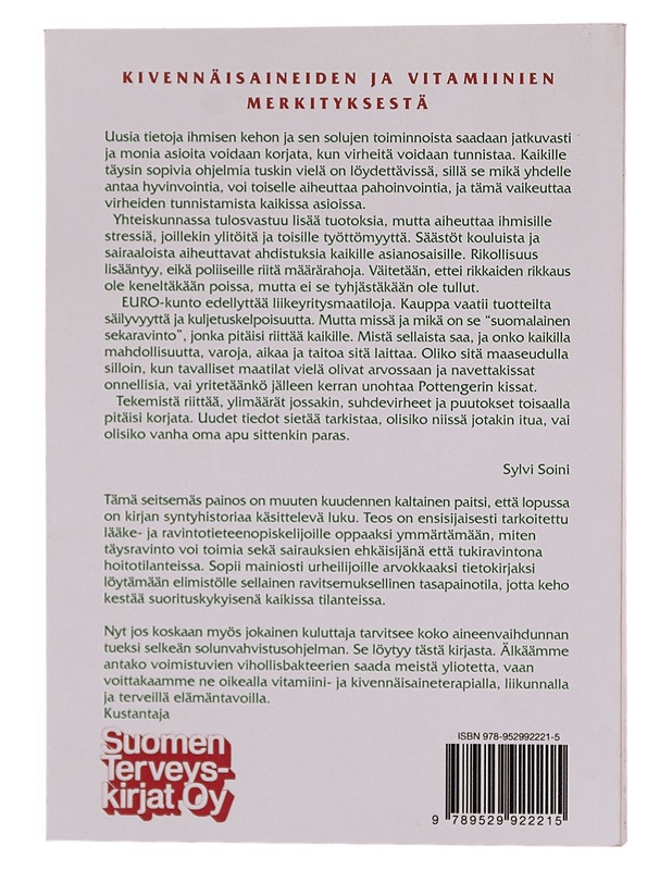Kivennäisaineiden ja vitamiinien merkityksestä - Marjanen, Helvi - Tietokirjat ja oppaat - 10105314278 - 1